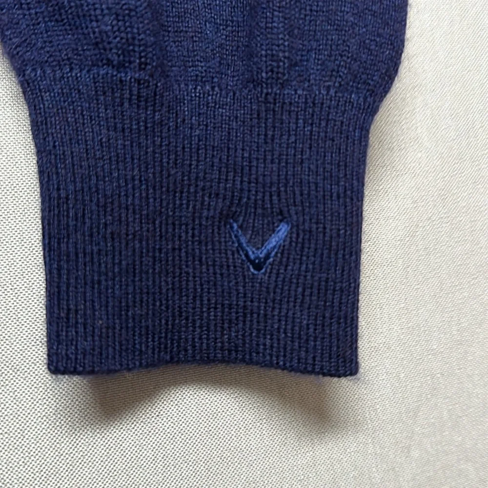 Callaway Mens L Night Sky Heather Weather Series 1/4 Zip Pullover‎ Sweater Golf